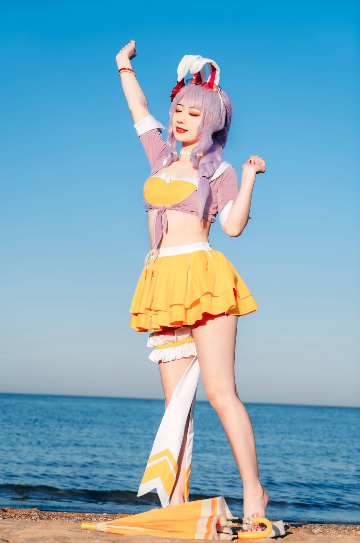 《王者荣耀》公孙离蜜橘之夏cosplay-萌图百科