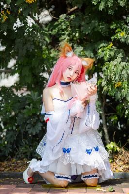 Fate/GrandOrder玉藻前花嫁cosplay-萌图百科