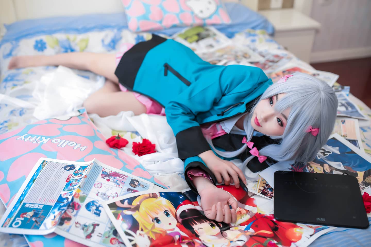 埃罗芒阿老师和泉纱雾cosplay-萌图百科
