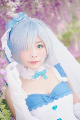 《从零开始的异世界生活》蕾姆婚纱cosplay-萌图百科