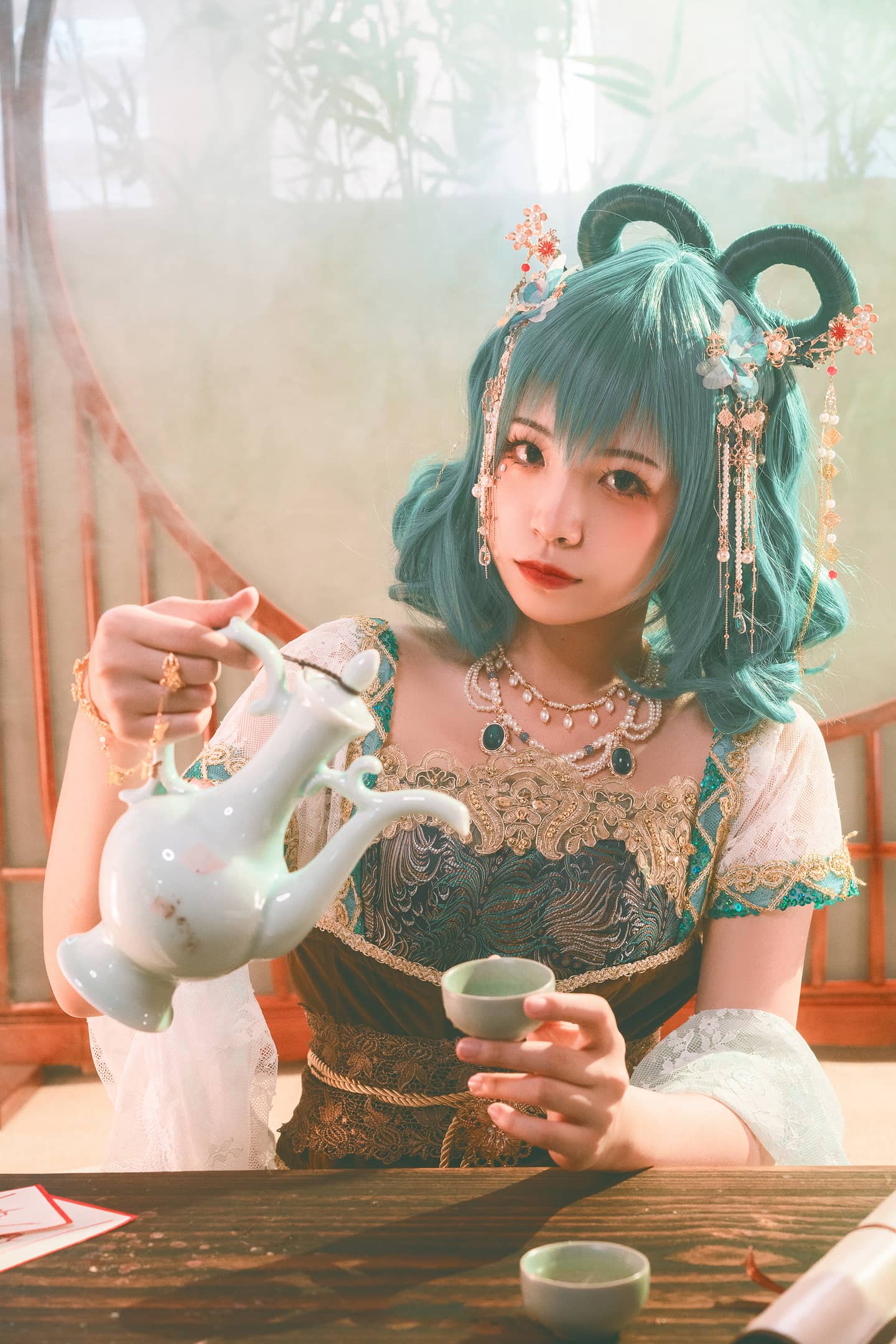 《东方project》霍青娥cosplay-萌图百科