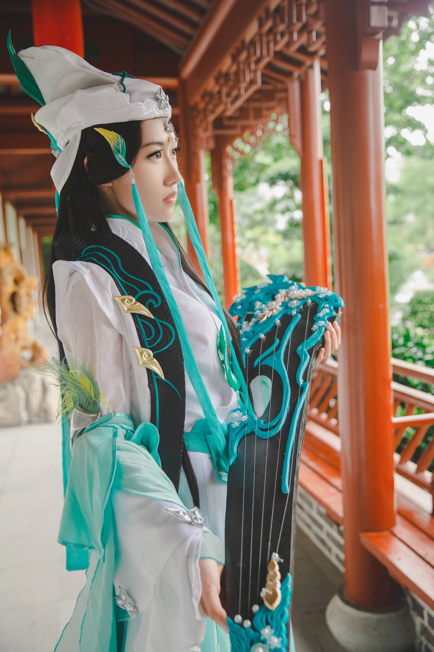剑网三长歌门琴娘Cosplay-萌图百科