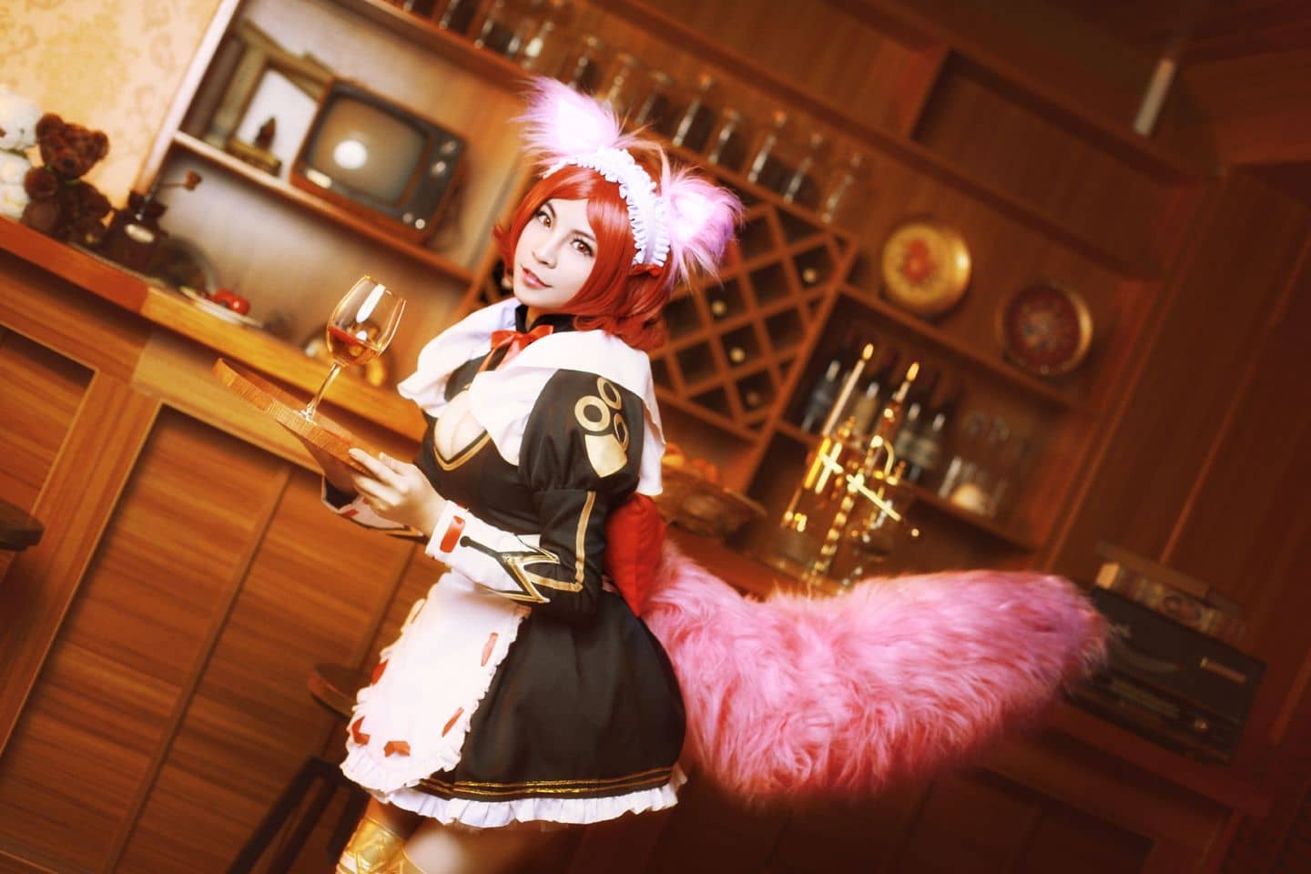 王者荣耀 妲己女仆咖啡cosplay-萌图百科