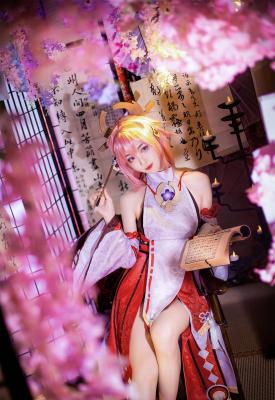《原神》八重神子cosplay-萌图百科