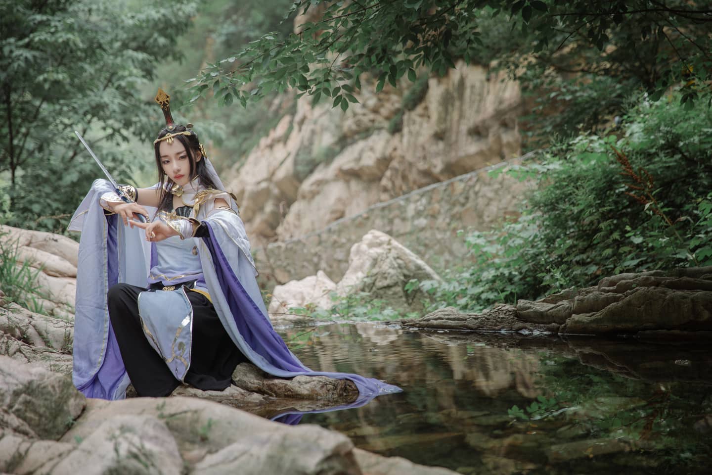 剑侠情缘三秦风道姑cosplay-萌图百科