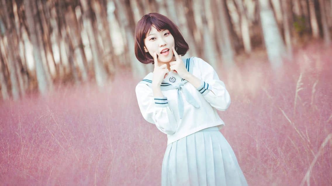 jk私影,少女心爆棚的粉色的草!-萌图百科