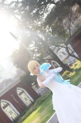 fate命运之夜 saber花嫁 cosplay-萌图百科