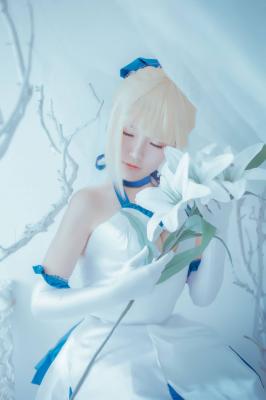saber lily蓝百合cosplay-萌图百科