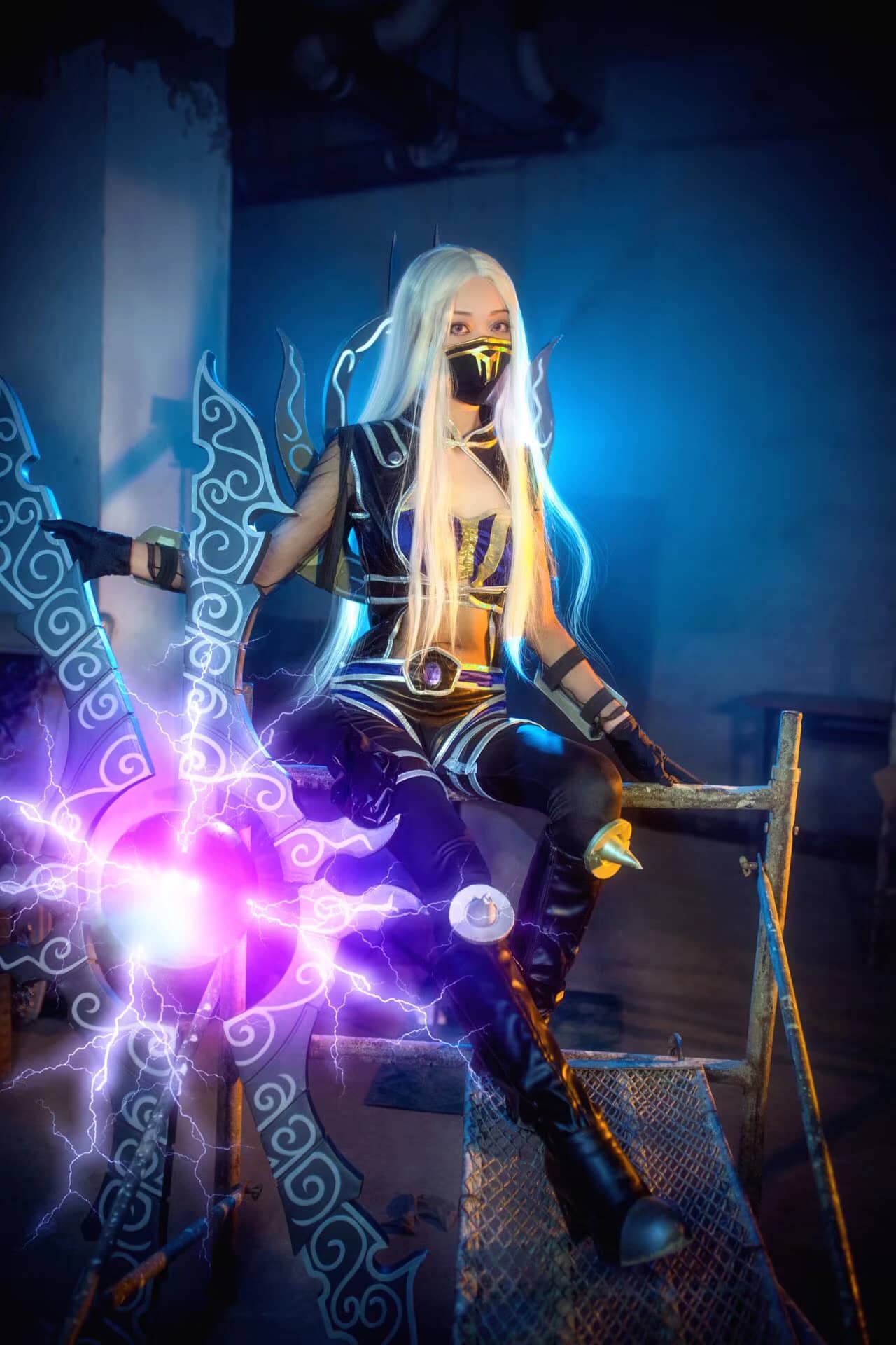英雄联盟 刀妹夜刃cosplay-萌图百科